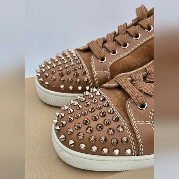 Christian Louboutin Louis Jr Spikes Suede Sneakers, Dust Bag, Box & COA - Picture 12 of 16